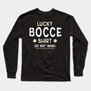 Vintage Lucky Bocce Long Sleeve T-Shirt